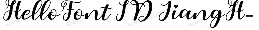 HelloFont ID JiangH字体转换 HelloFont ID JiangH字体转换